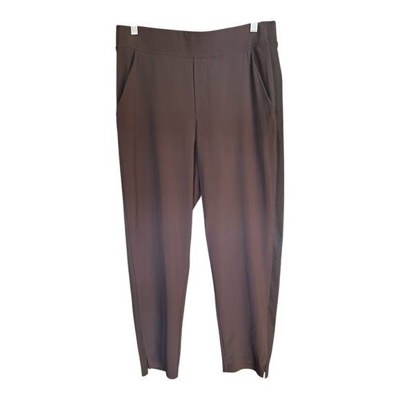 Athleta Women's Brooklyn Brown Ankle Pants with side detail - Picture 1 of 9